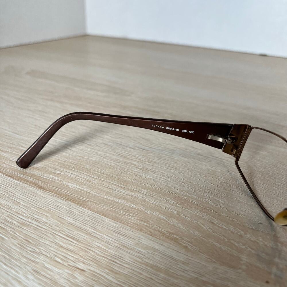 Escada SES 516S Col.R80 Sunglasses Brown Bronze Frames READ Made in Italy - Picture 5 of 14